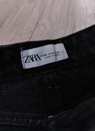 Женские черные джинсы zara мом mom размер xs10 фото