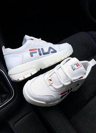 Fila кожаные женские кроссовки