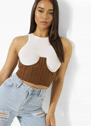 Топ корсет boohoo