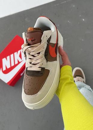 Nike air force fontanka brown/beige6 фото
