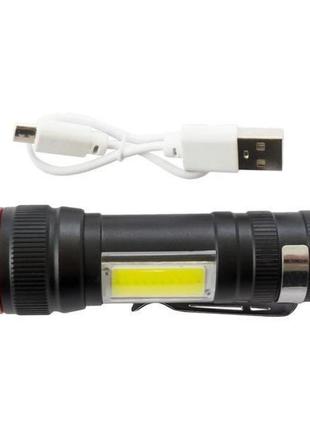 Ліхтар тактичний bailong bl-520 t6 світлодіодний на акумуляторі, кишеньковий міні ліхтар, ручний потужний