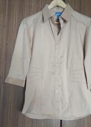 Женская рубашка стрейч на пуговицах uniti, сша, размер s/м2 фото