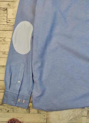 Мужская рубашка arber голубая с латками на локтях размер 54/3xl6 фото