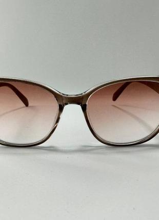 Женские тонированные очки для зрения, корректирующие, коричневые