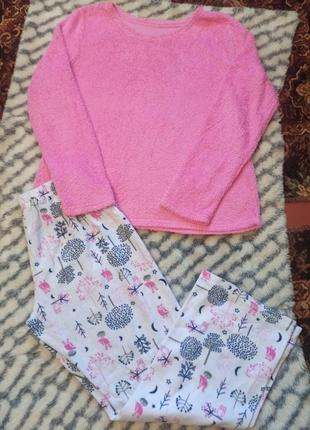 Жіноча тепла комбінована піжама