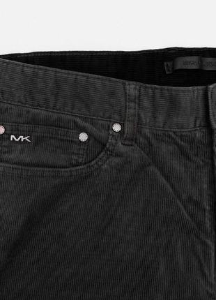 Вельветовые брюки michael kors slim fit graphite3 фото