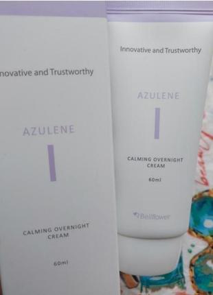 Заспокійливий нічний крем bellflower azulene calming overnight cream