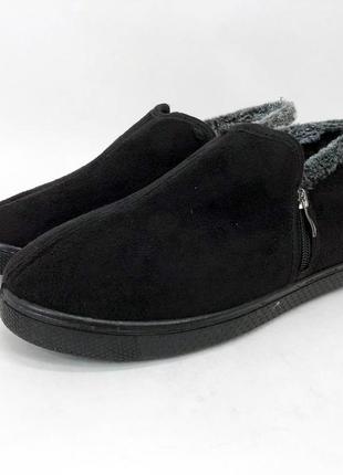 Ботинки на осень утепленные. размер 43, обувь зимняя рабочая для мужчин. цвет: черный6 фото