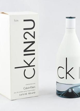 Оригінал calvin klein ck in2u him 100 ml tester ( кельвін кляйн ін 2 ю ) туалетна вода