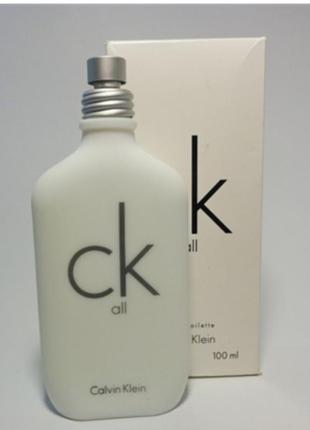 Оригинал calvin klein ck all 100 ml tester ( кельвин клейн алл ) 100% туалетная вода edt