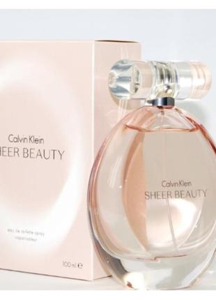 Оригінал calvin klein sheer beauty 100 ml ( кельвін кляйн шер б'юті ) туалетна вода