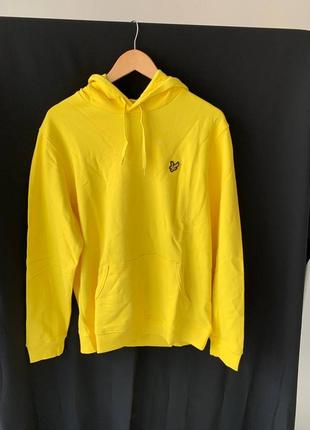 Lyle & scott hoodie - yellow2 фото