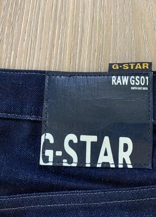 Мужские деним джинсовые шорты с принтом g-star raw7 фото