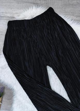 Женские брюки кюлоты lager157 чёрные плиссе размер 42 xs2 фото