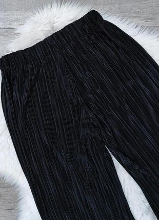 Женские брюки кюлоты lager157 чёрные плиссе размер 42 xs5 фото