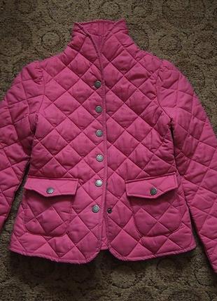 Куртка стеганая benetton 150 см xl пышные сборки сзади