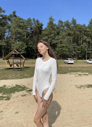 Базовое боди в рубчик