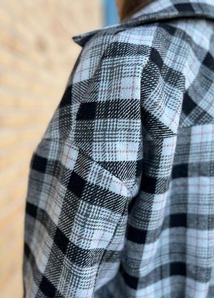 Стильна сорочка з кашеміру . байкова сорочка. тепла сорочка на осінь .6 фото