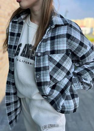 Стильна сорочка з кашеміру . байкова сорочка. тепла сорочка на осінь .3 фото