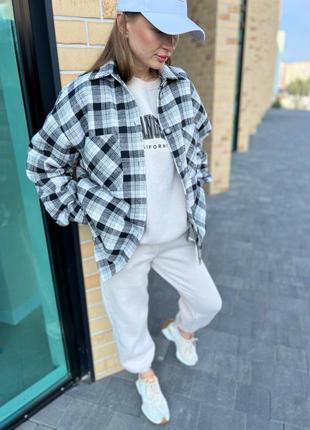 Стильна сорочка з кашеміру . байкова сорочка. тепла сорочка на осінь .8 фото