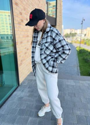 Стильна сорочка з кашеміру . байкова сорочка. тепла сорочка на осінь .2 фото