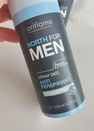 Дезодорант спрей антиперспирант орифлейм норд oriflame north for men oriflame2 фото