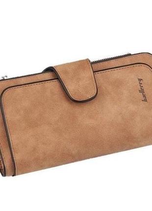 Женский кошелек клатч портмоне baellerry forever n2345, компактный кошелек девочке. цвет: коричневый