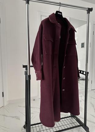 H&m пальто вовна шерсть рубашка оверсайз италия5 фото