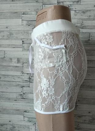 Літні сексуальні жіночі мереживні шорти прозорі еластичні розмір 42-44 s5 фото