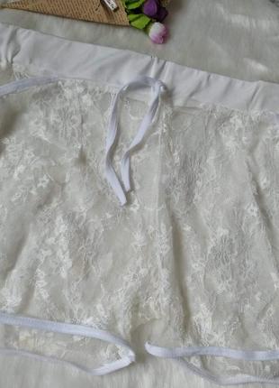 Літні сексуальні жіночі мереживні шорти прозорі еластичні розмір 42-44 s2 фото