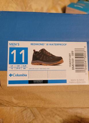 Треккинговые ботинки columbia redmond иии waterproof. 10.5, 11, 11.510 фото