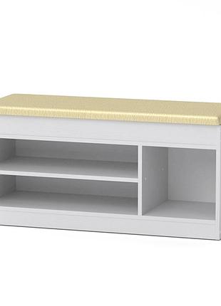 Тумбочка для взуття з сидінням та відкритими полицями то-17