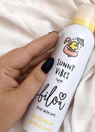 Нежная пенка для душа и бритье от bilou - sunny vibes 🦩🏝