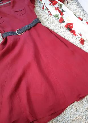 Шикарное льняное платье с поясом ,dresses limited , p. 38-404 фото