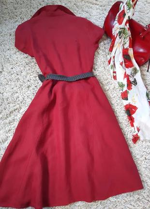 Шикарное льняное платье с поясом ,dresses limited , p. 38-409 фото