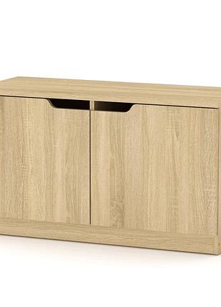 Распашная тумба для обуви то-13