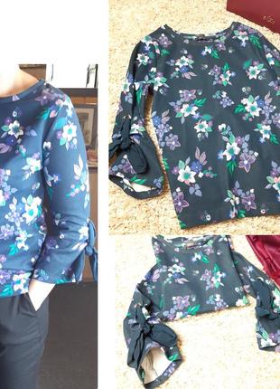 Дуже оригінальний светр/світшот в квітковий принт, yessica, p. s-m