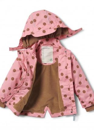 Розкішна дитяча куртка, дощовик, вітровка на флісі для дівчинки від tchibo (чібо), німеччина, 98-1284 фото