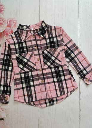 Теплая рубашка для девочек