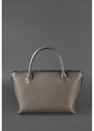 Женская кожаная сумка midi темно-бежевая классическая женская сумка из натуральной кожи премиум класса4 фото