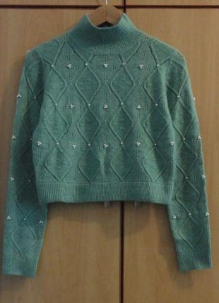 Супер брендовий джемпер светр кофта перлини жемчуг1 фото