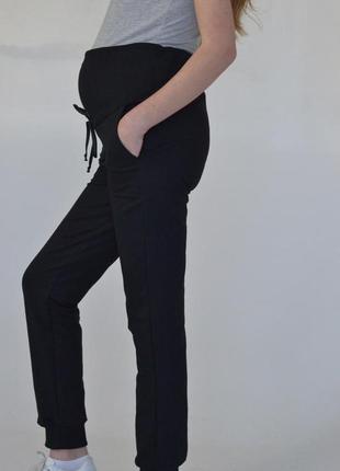 Брюки демисезон для беременных sara штаны для беременных цвет черный5 фото