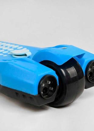 Самокат триколісний дитячий складаний із парогенератором, димом, світлом і звуками машини для дітей від 3 років7 фото