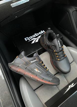 Мужские кроссовки reebok zig kinetica fleece dark grey orange8 фото