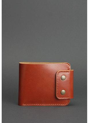 Гаманець для чоловіків якісне чоловіче шкіряне портмоне світло-коричневе чоловічий гаманець преміум класу1 фото