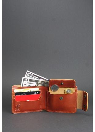 Гаманець для чоловіків якісне чоловіче шкіряне портмоне світло-коричневе чоловічий гаманець преміум класу2 фото