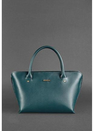 Жіноча шкіряна сумка midi зелена стильна жіноча сумка вишукана жіноча сумка з натуральної шкіри2 фото