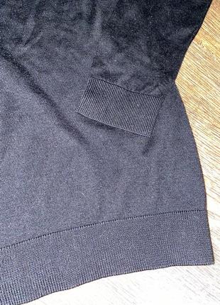 Вовняний джемпер чорний джемпер світер hallhuber чёрный джемпер шерстяной джемпер свитер с тонкой пряжи3 фото