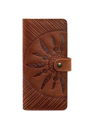 Кожаное женское портмоне инди коричневое красивое женское портмоне премиум класса стильный женский кошелек6 фото