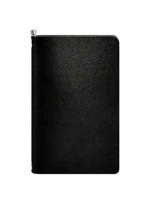Угольно-черный кожаный блокнот на резинке блокнот премиум класса для мужчин и женщин софт-бук5 фото